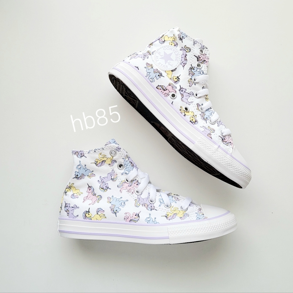 Converse CTAS Hi Unicorns White Moonstone Violet Youth 3